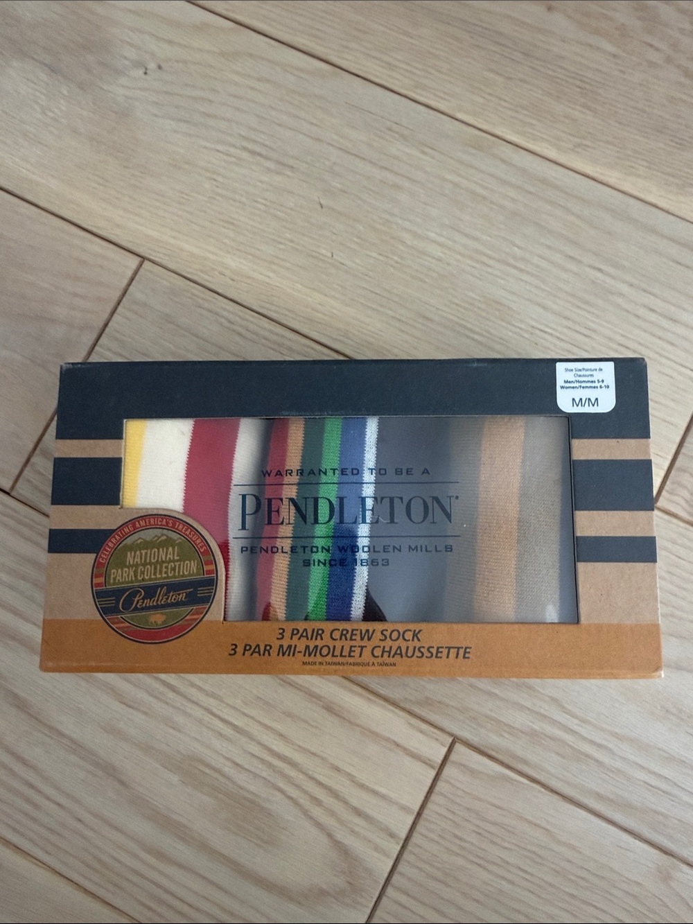 NIB Pendleton Multicolor Stripe Crew Socks gift set